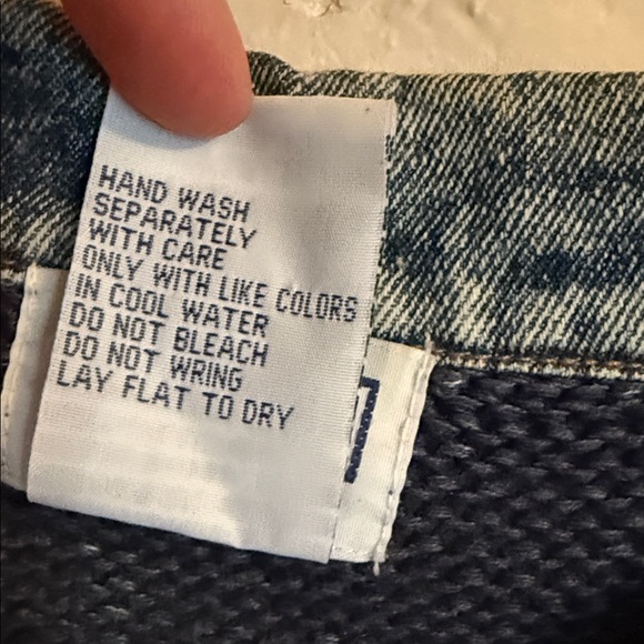 Vintage Denim Button-Up Sweater - Picture 3 of 7